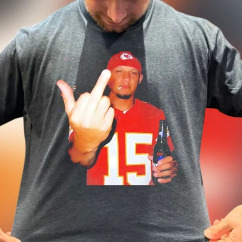 Patrick Mahomes Tee Funny Football Parody Graphic Shirt Chiefs Fan Game Day Tailgate Gift