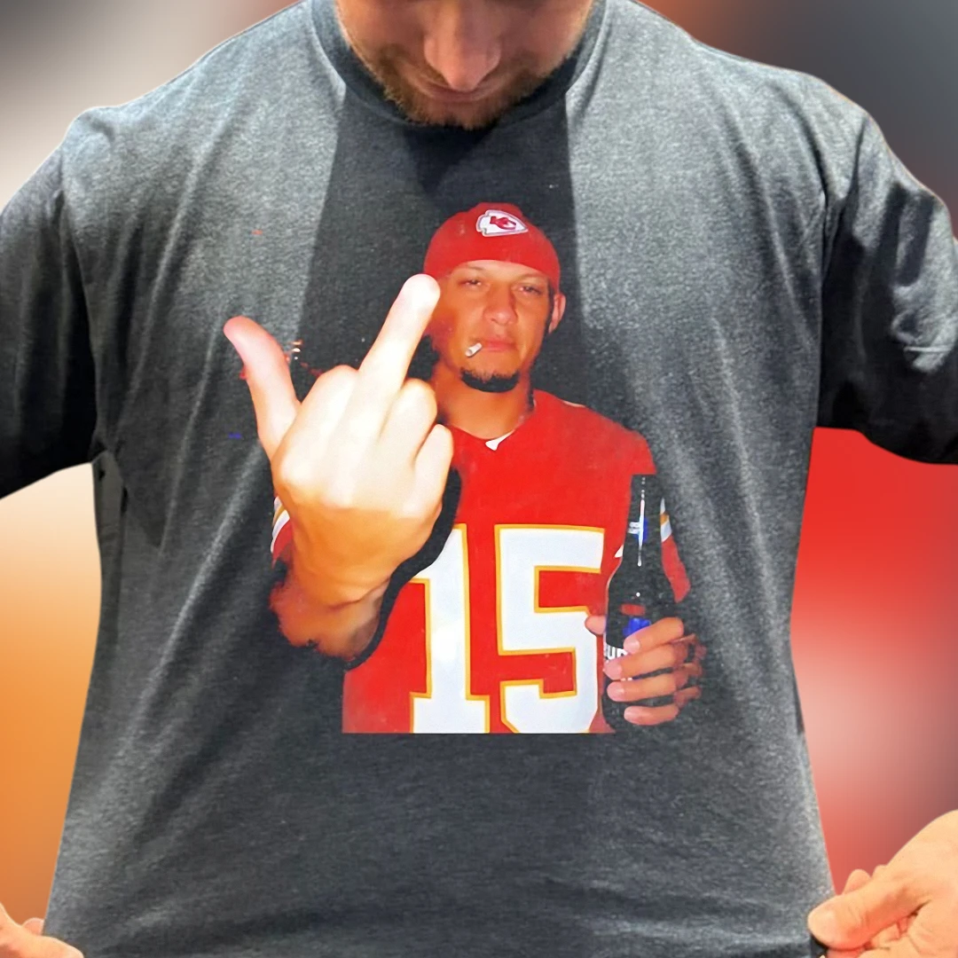 Patrick Mahomes Tee Funny Football Parody Graphic Shirt Chiefs Fan Game Day Tailgate Gift