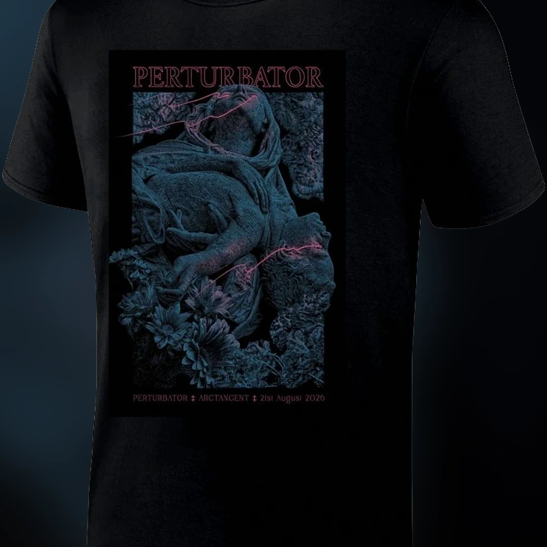 Perturbator Synthwave Graphic Tee, Dark Electronic Gothic Concert Shirt for Music Fans