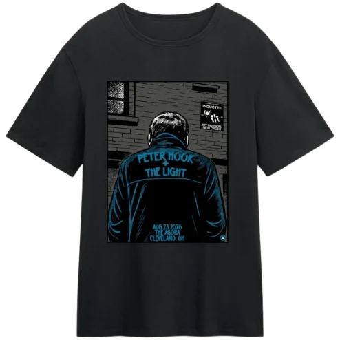 Peter Hook and The Light Cleveland 2026 Tee, The Agora Joy Division New Order Tour Concert Graphic Shirt