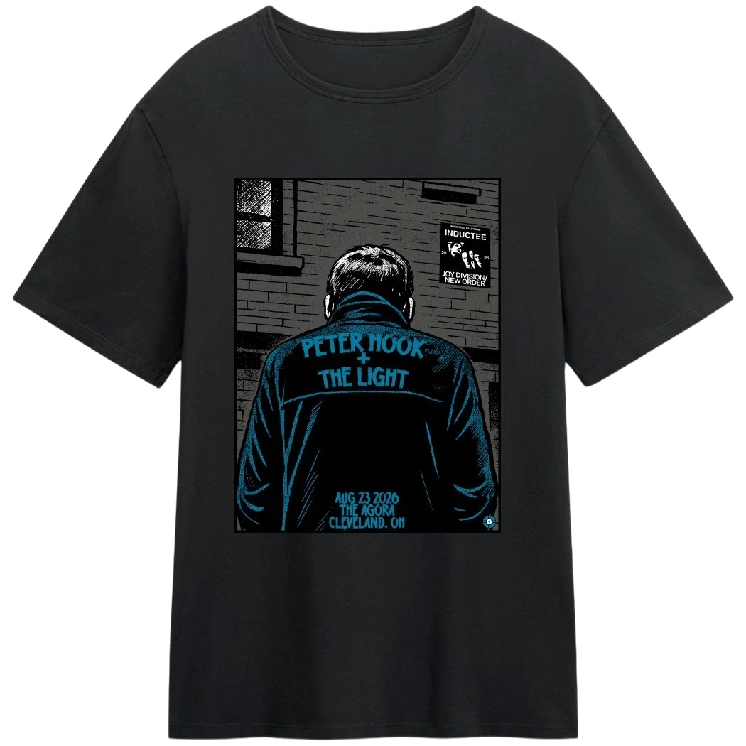 Peter Hook and The Light Cleveland 2026 Tee, The Agora Joy Division New Order Tour Concert Graphic Shirt