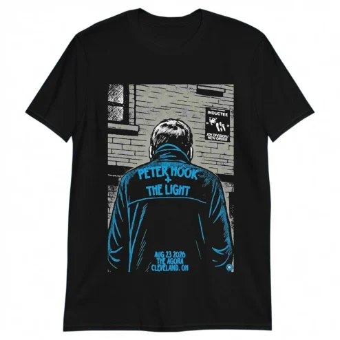 Peter Hook and The Light Cleveland Tee Aug 23 2026 The Agora Concert Tour Shirt Joy Division New Order Merch