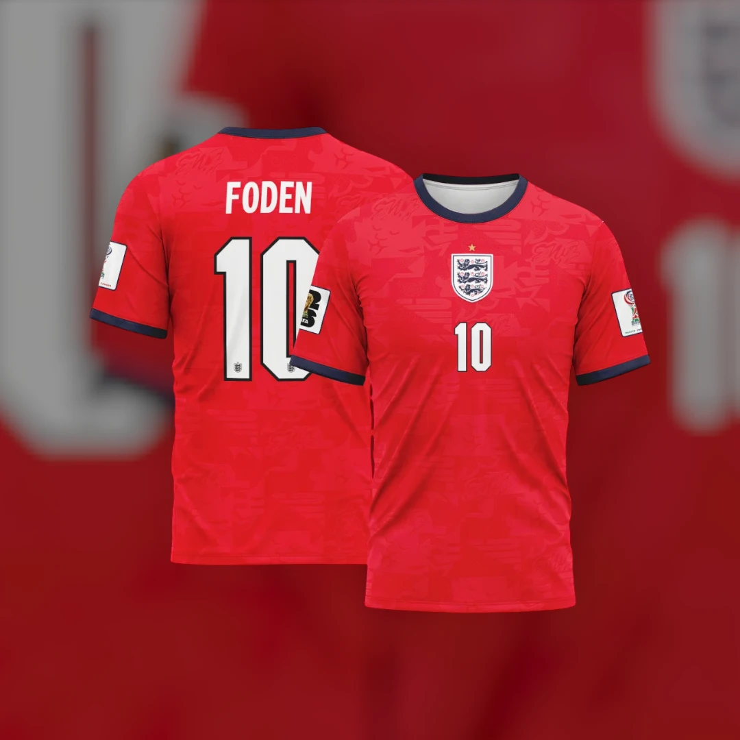 Phil Foden England Jersey Personalized Custom Name and Number Soccer Fan Gift