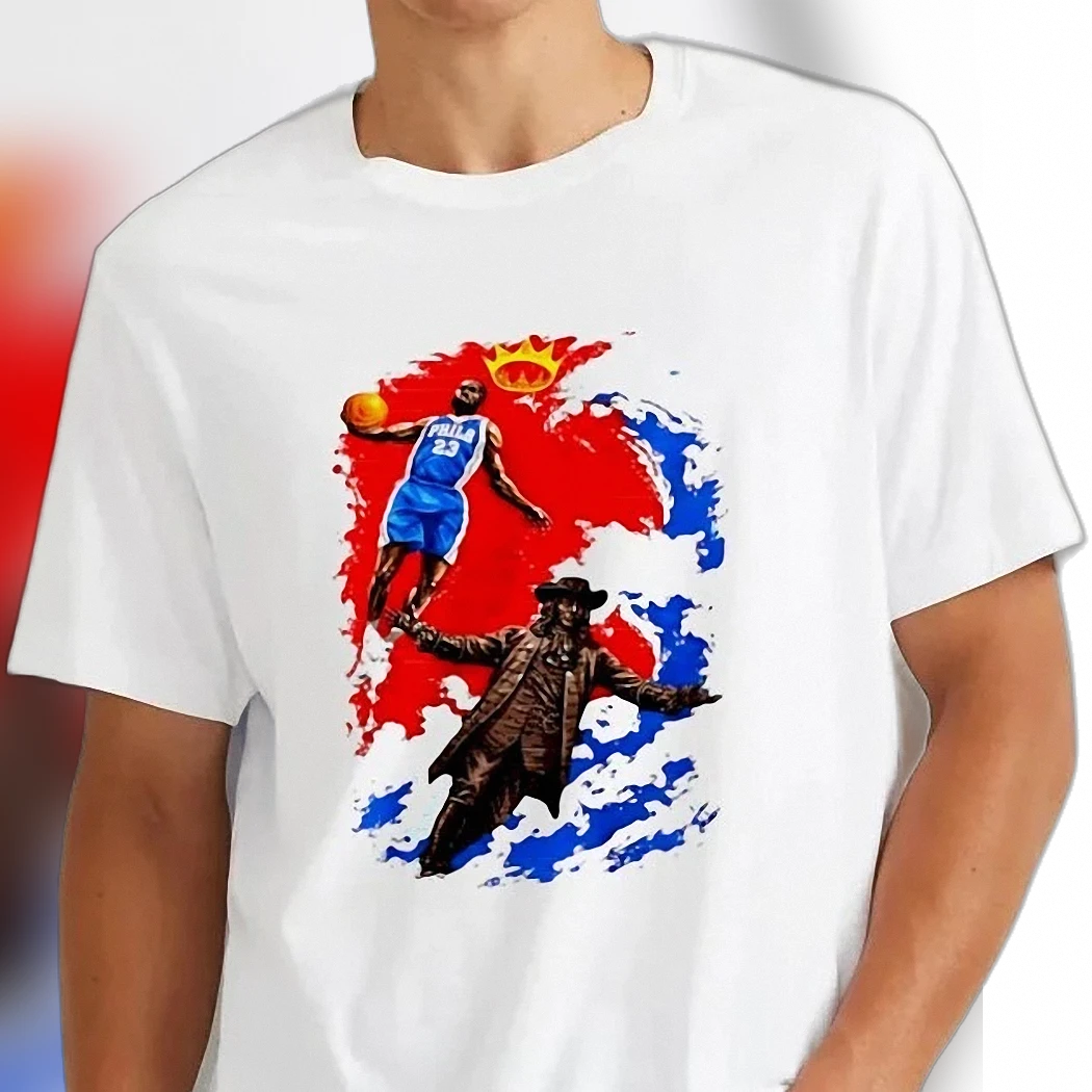 PHILA 23 LeBron James Philadelphia Basketball Concept Art Tee William Penn Philly Pride