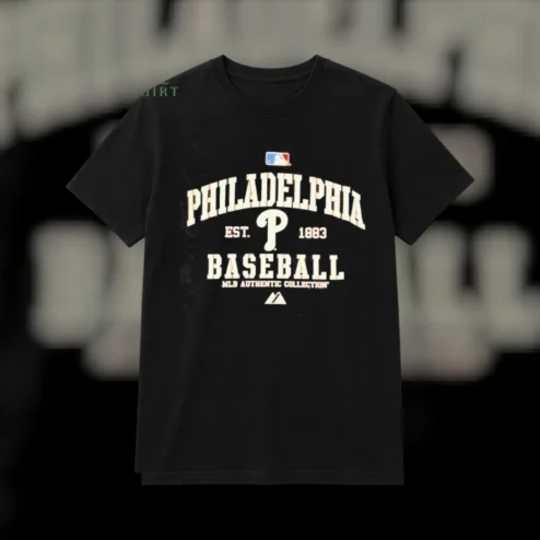 Philadelphia Phillies Est. Baseball MLB Authentic Collection Vintage Tee