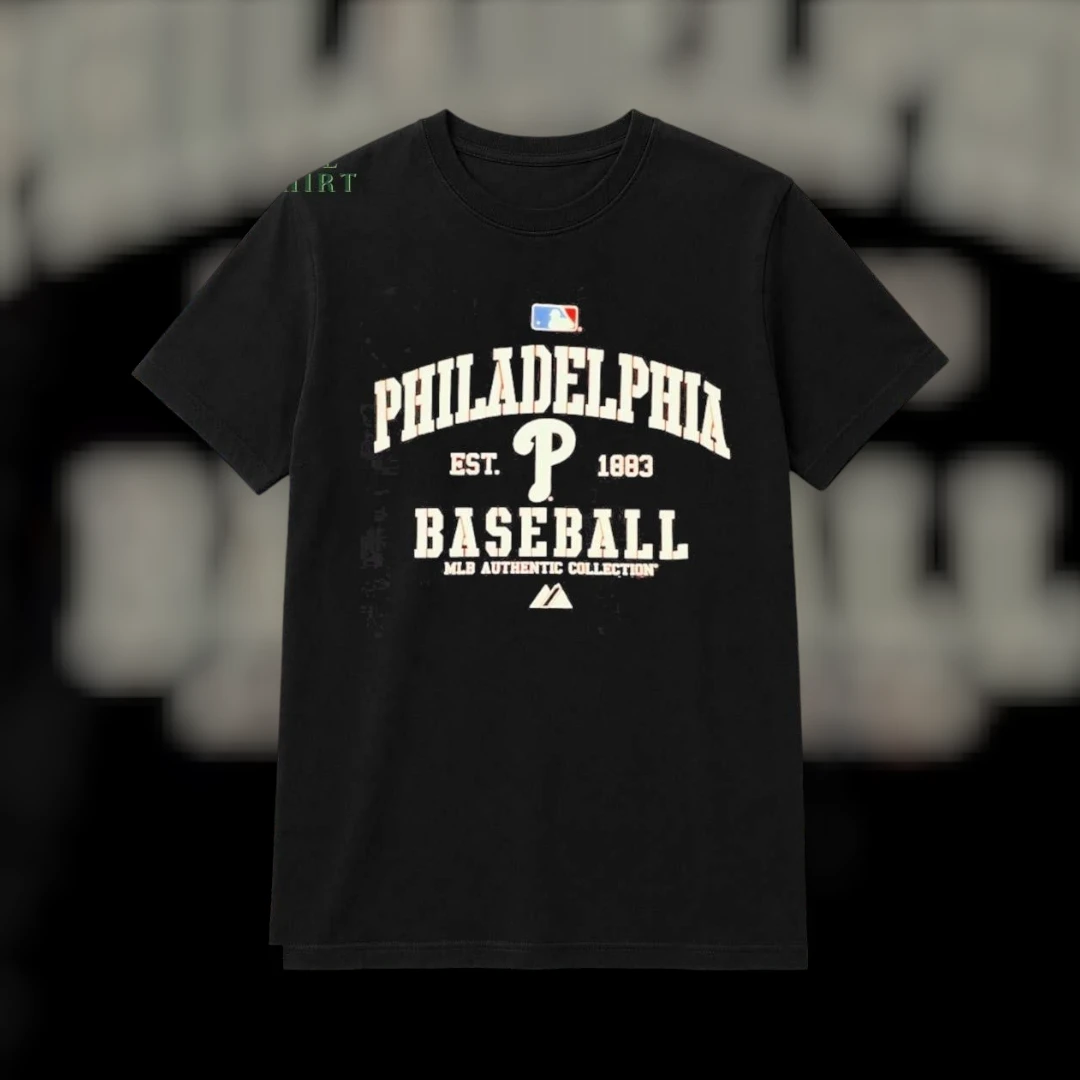 Philadelphia Phillies Est. Baseball MLB Authentic Collection Vintage Tee