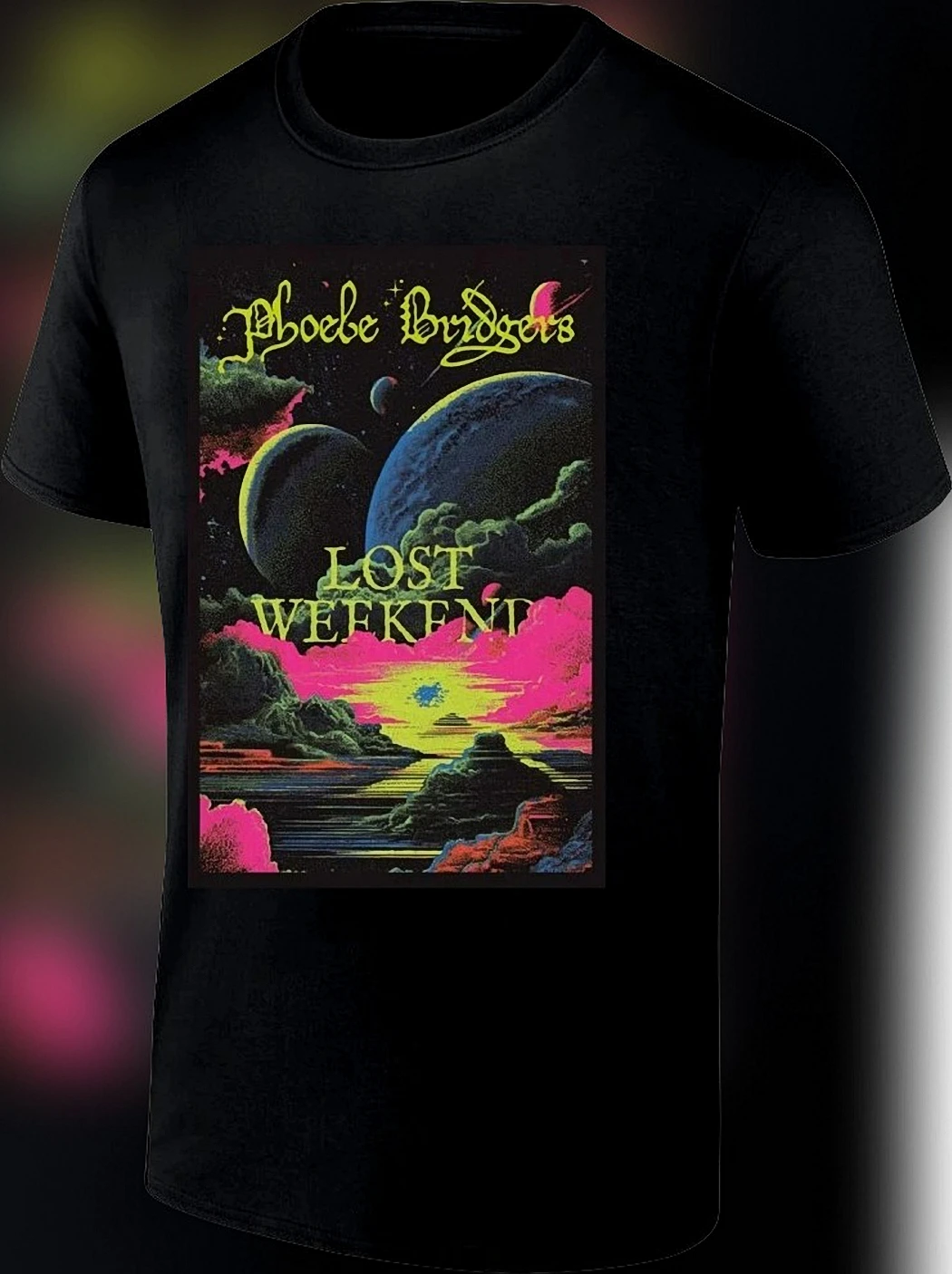Phoebe Bridgers Lost Weekend Tee, Retro Psychedelic Indie Music Graphic Shirt, Album Merch Gift for Fans