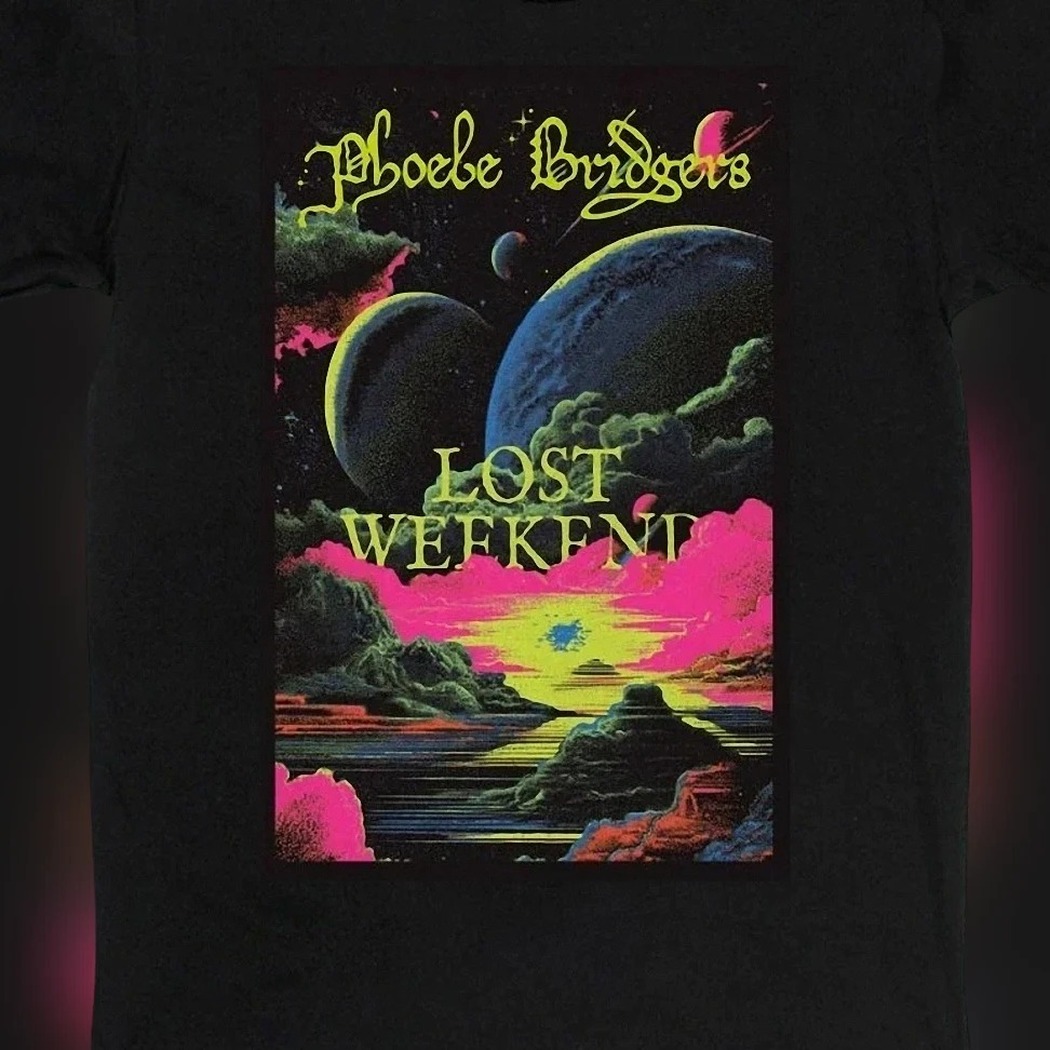Phoebe Bridgers Lost Weekend Tee Vintage Retro Cosmic Graphic Shirt, Indie Rock Music Fan Merch Unisex Gift