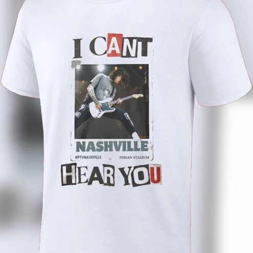 Pierce The Veil Nashville Nissan Stadium Concert Tee, Vic Fuentes I Cant Hear You Music Graphic Shirt