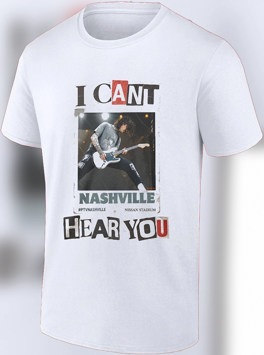 Pierce The Veil Nashville Nissan Stadium Concert Tee, Vic Fuentes I Cant Hear You Music Graphic Shirt