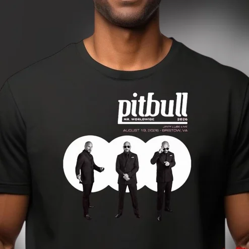 Pitbull Mr. Worldwide Tee, Retro Music Concert Tour Graphic Shirt Gift for Fans