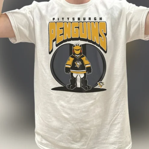 Penguins Tee Iceburgh Mascot Hockey Game Day Shirt for Fans