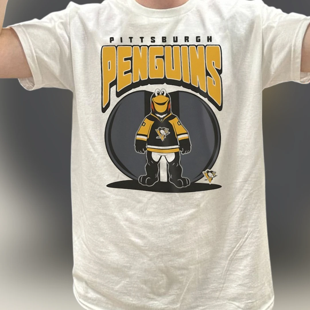 Penguins Tee Iceburgh Mascot Hockey Game Day Shirt for Fans