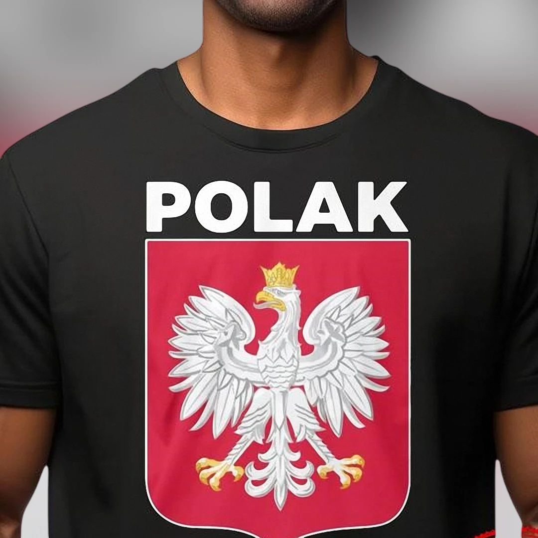 Polak Polish Eagle Coat of Arms Tee Patriotic Poland Heritage Graphic Tee