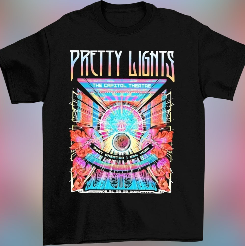 Pretty Lights The Capitol Theatre Port Chester New York Tee, Psychedelic EDM Tour Concert Graphic Shirt