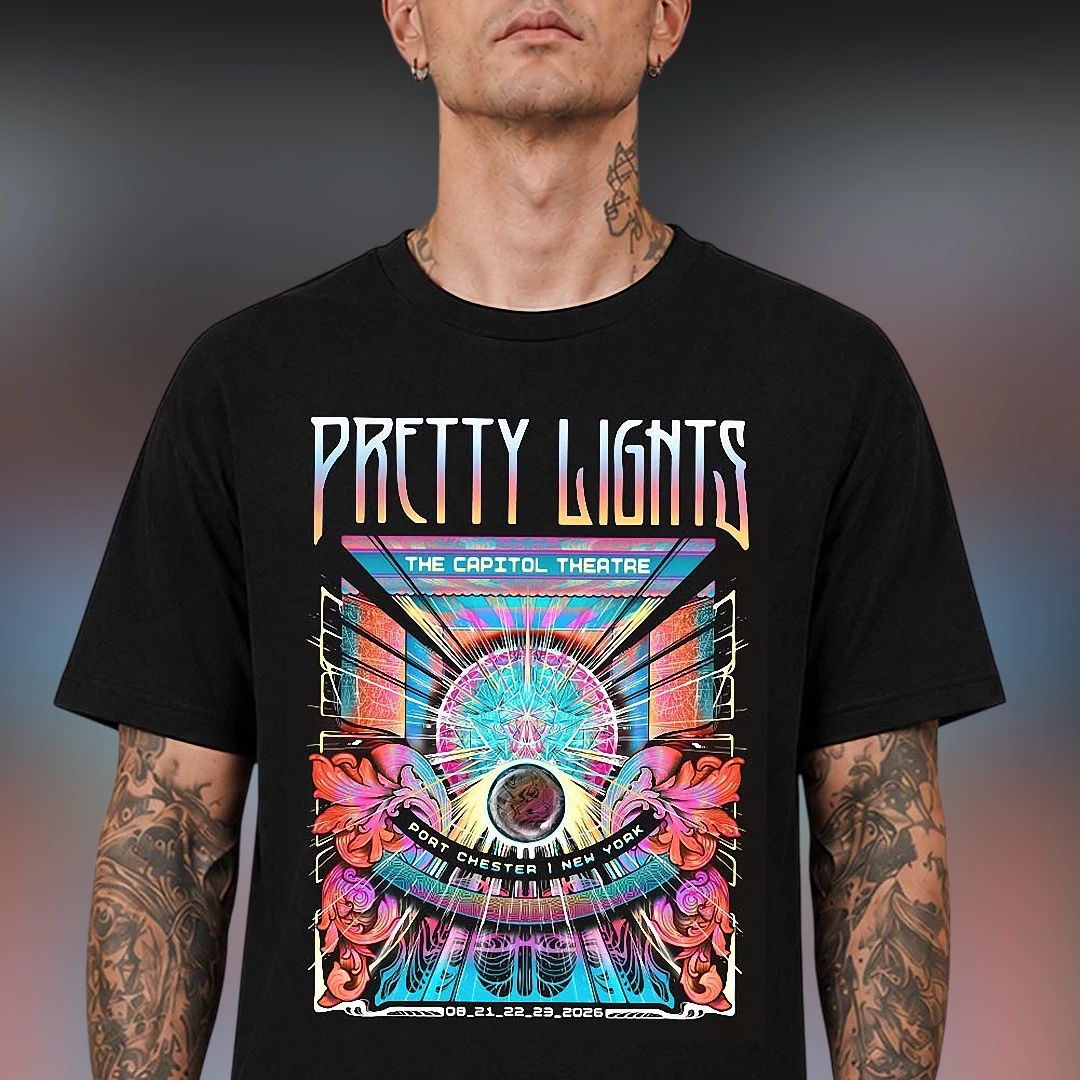 Pretty Lights The Capitol Theatre Port Chester NY Concert Graphic Tee, Psychedelic EDM Tour Shirt