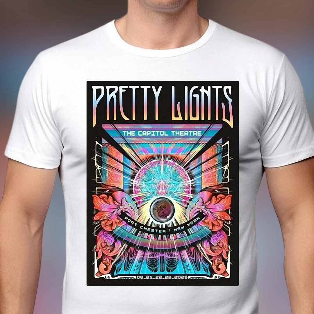 Pretty Lights The Capitol Theatre Port Chester NY Concert Tee, Psychedelic Soundship Space Bus Tour Graphic Shirt