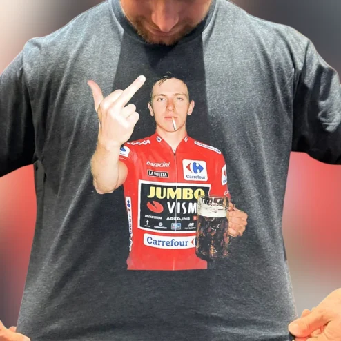 Primoz Roglic Tee Funny Cycling Meme Graphic T-Shirt for Fans
