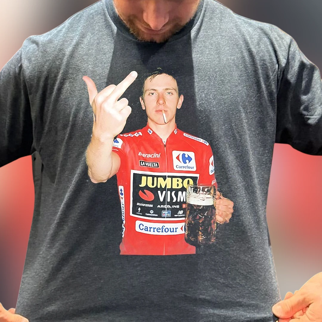 Primoz Roglic Tee Funny Cycling Meme Graphic T-Shirt for Fans