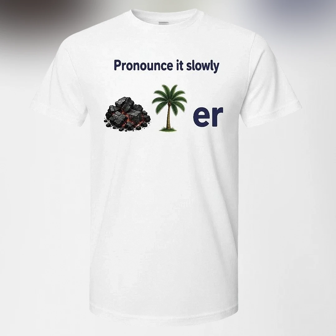 Pronounce It Slowly Coal Palmer Pun Tee Funny Soccer Wordplay Graphic Shirt