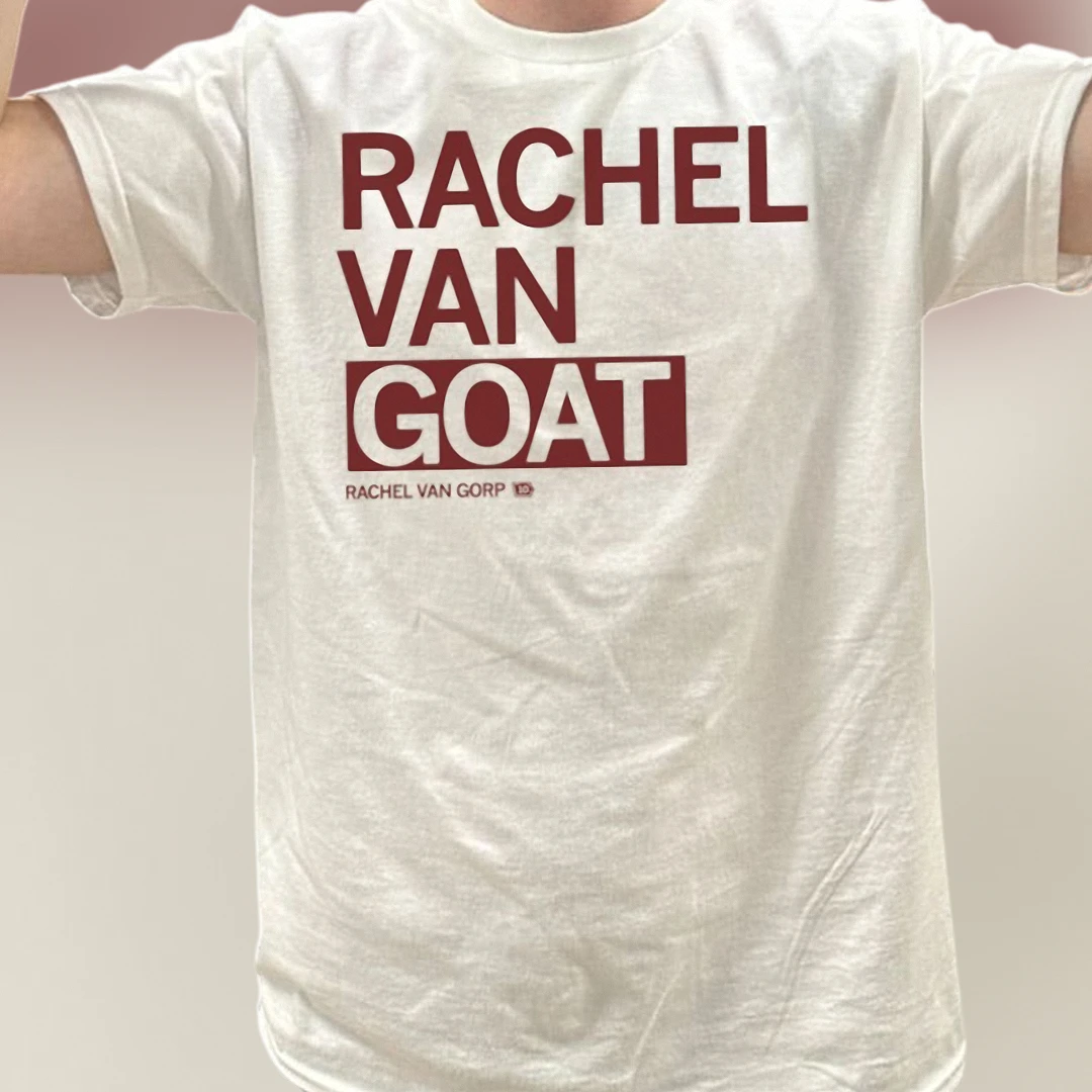 Rachel Van Goat Tee, Rachel Van Gorp Volleyball Fan Sports Graphic T-Shirt