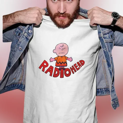 Radiohead Charlie Brown Parody Tee Vintage Indie Rock Music Graphic Shirt