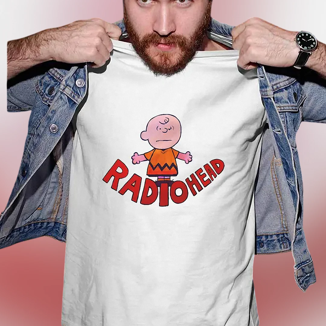 Radiohead Charlie Brown Parody Tee Vintage Indie Rock Music Graphic Shirt