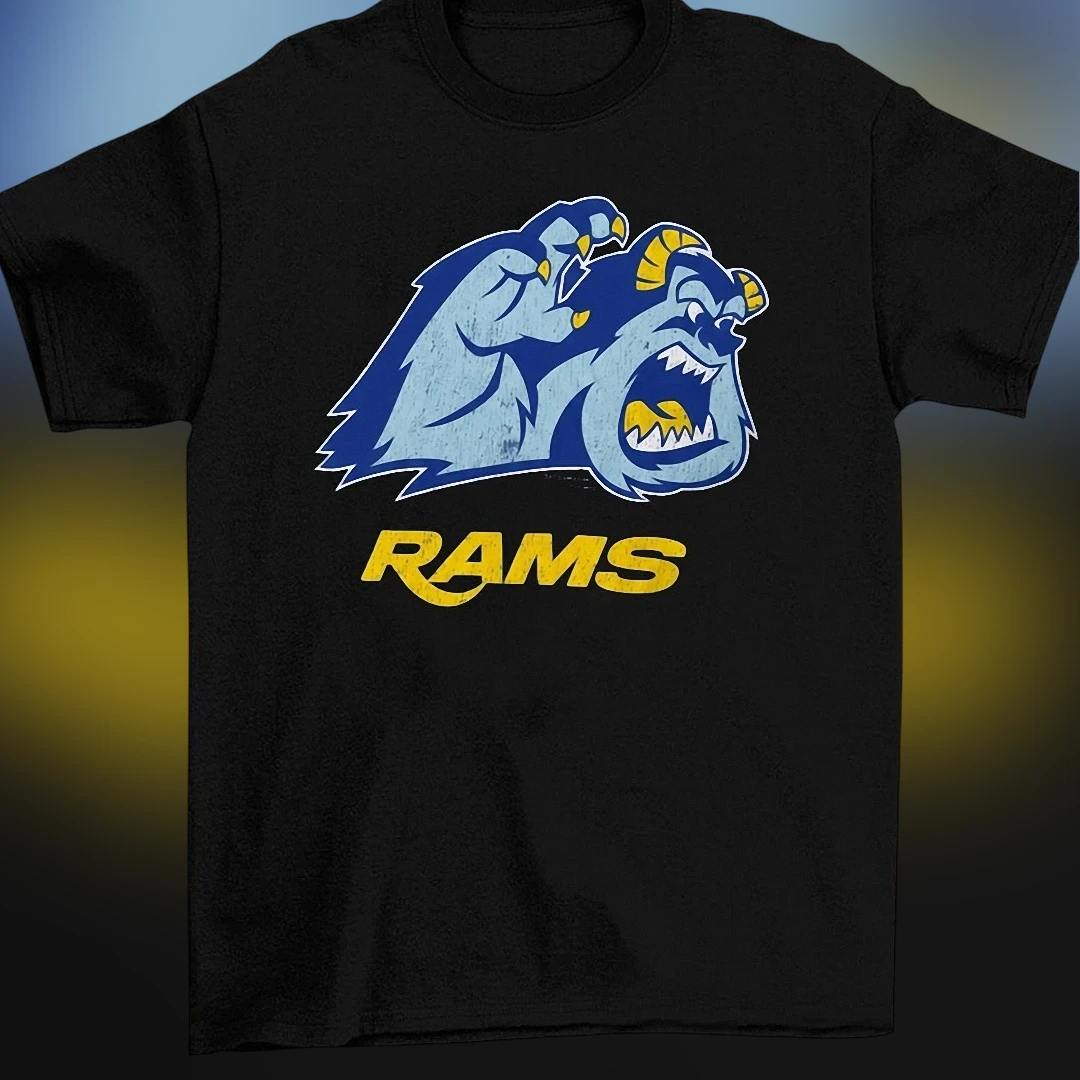 Rams Tee Vintage Mascot Graphic T-Shirt, Distressed Football Game Day Fan Shirt for Men and Women
