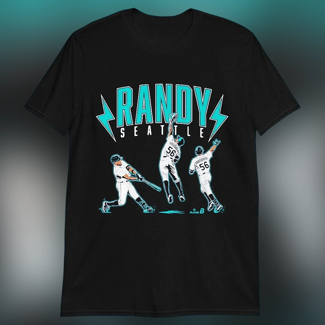 Randy Seattle Randy Arozarena Baseball Graphic Tee, Seattle Mariners Fan Sports T-Shirt