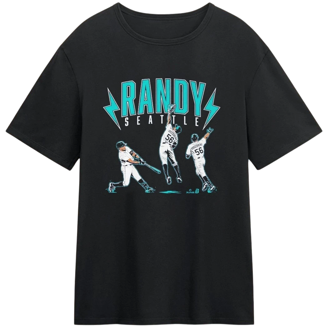 Randy Seattle Tee Randy Arozarena Seattle Baseball Fan Graphic T-Shirt