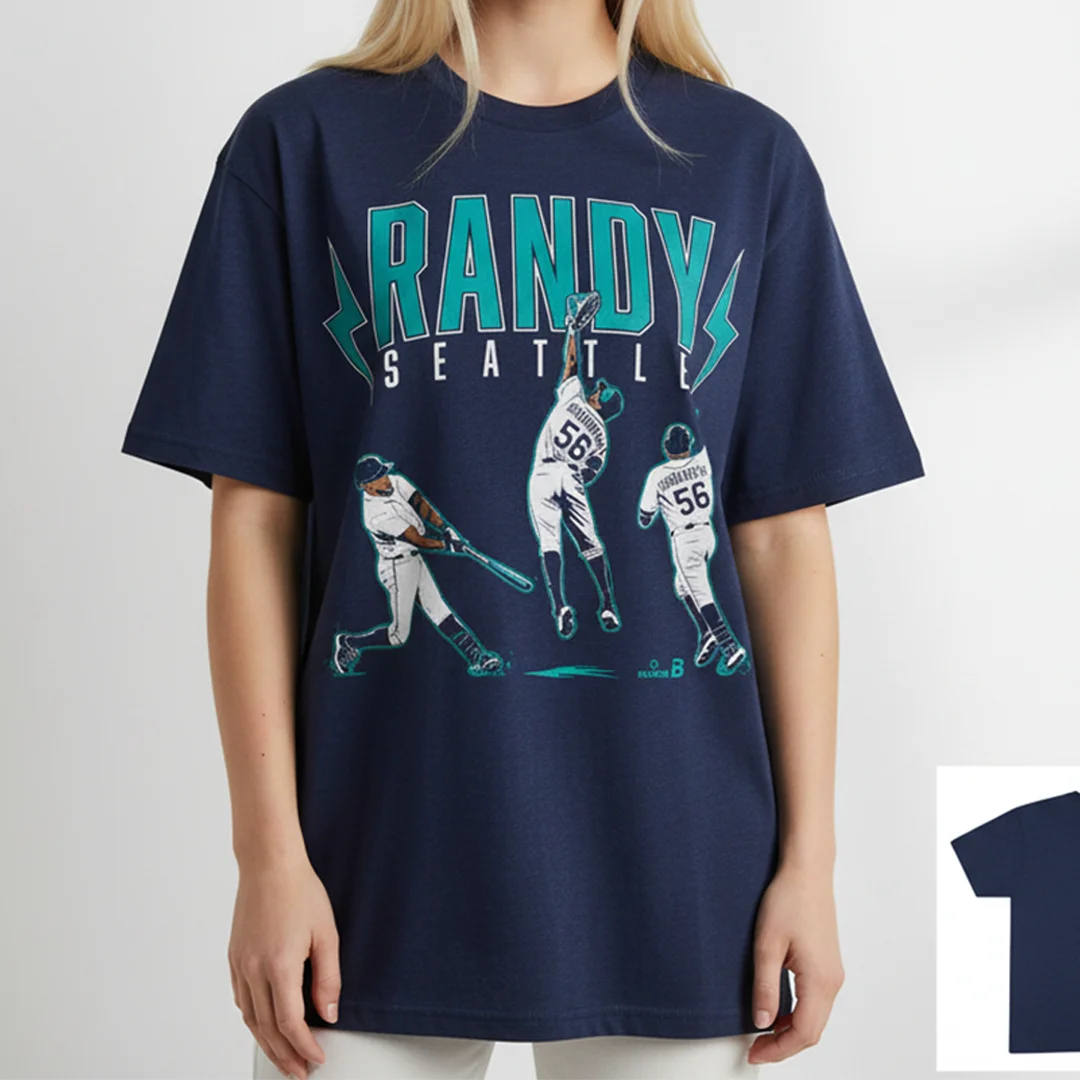 Randy Seattle Tee, Retro Randy Arozarena Seattle Baseball Player Graphic T-Shirt for Fans