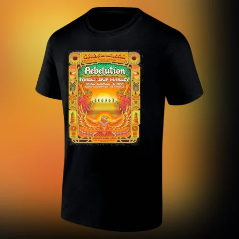 Reggae On The Rocks 2026 Tee Rebelution Red Rocks Concert Shirt Aug 22 Lineup Souvenir