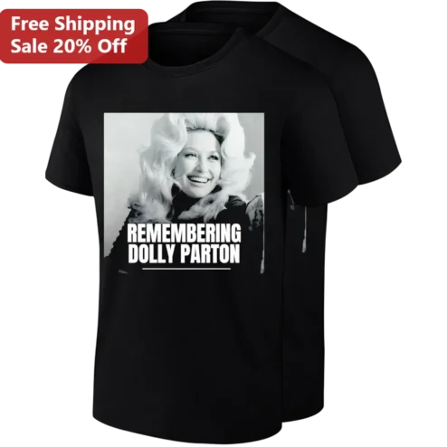 Remembering Dolly Parton Tee Vintage Country Music Legend Portrait Shirt Gift for Fans