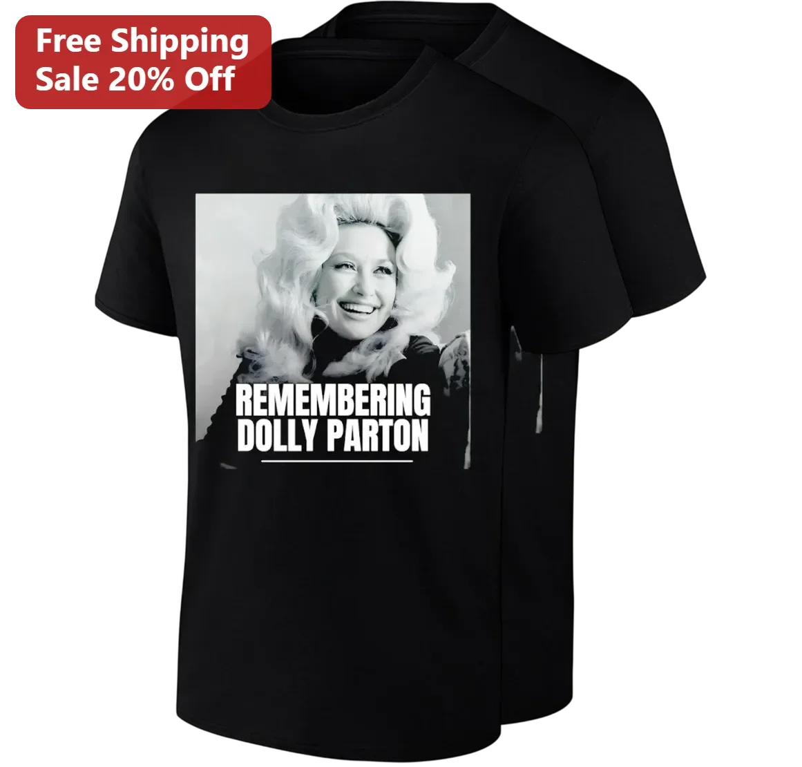 Remembering Dolly Parton Tee Vintage Country Music Legend Portrait Shirt Gift for Fans