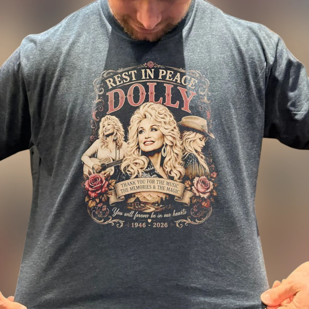 Rest In Peace Dolly Parton Tribute Tee, Country Music Legend Memorial Graphic T-Shirt