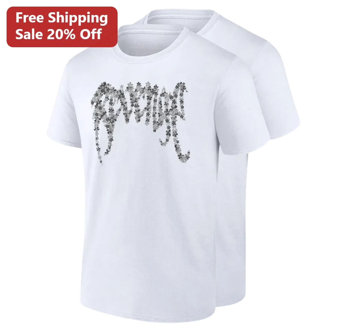 REVENGE Tee Gothic Floral Logo Streetwear Graphic Shirt, Unisex Underground Fashion Gift