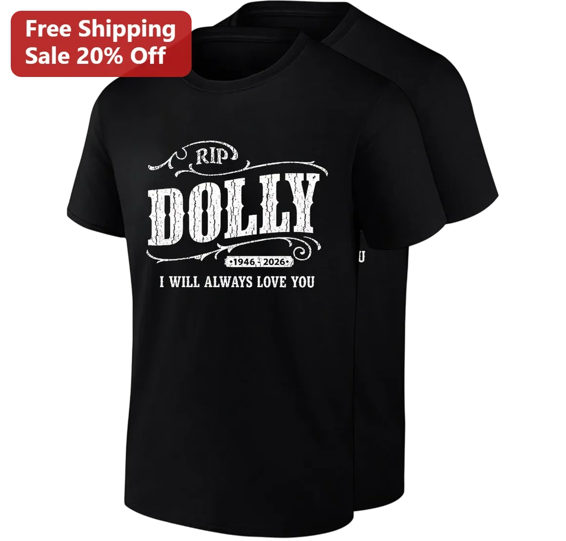 RIP Dolly I Will Always Love You Tribute Tee, Dolly Parton Memorial Gift for Country Music Fans