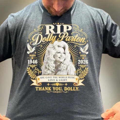 RIP Dolly Parton Memorial Tee 1946 2026 Country Music Legend Tribute Graphic T-Shirt