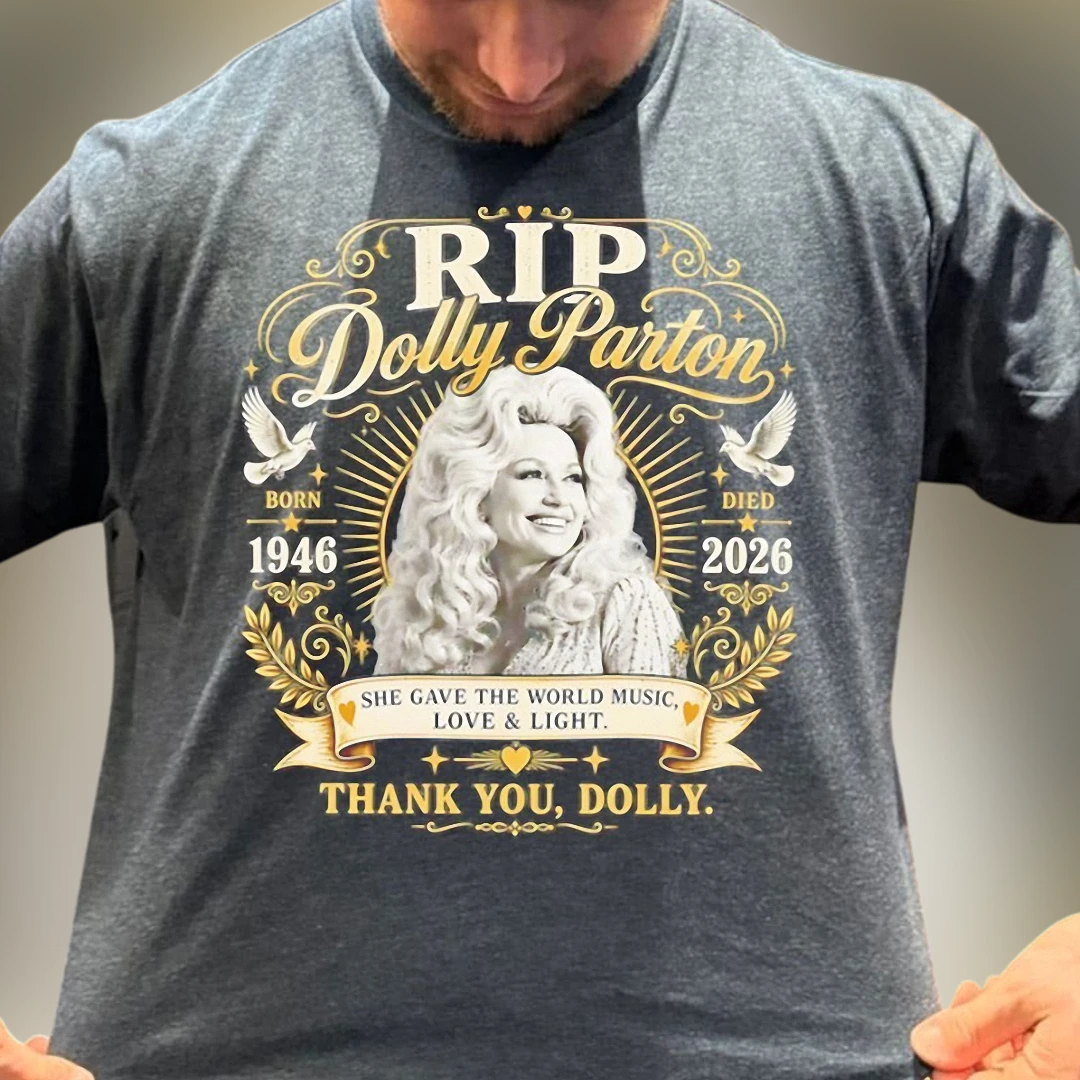 RIP Dolly Parton Memorial Tee 1946 2026 Country Music Legend Tribute Graphic T-Shirt