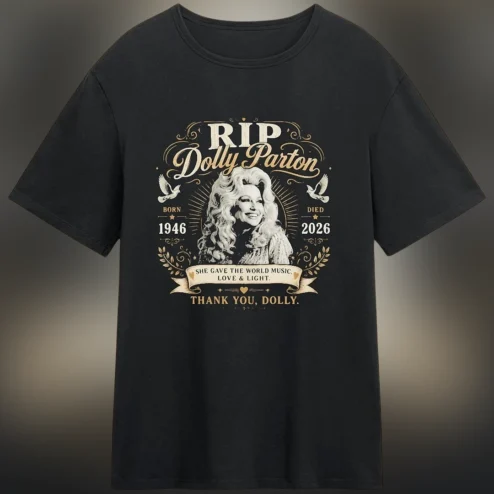 RIP Dolly Parton Memorial Tee, Country Music Legend Tribute Shirt 1946 2026 for Fans
