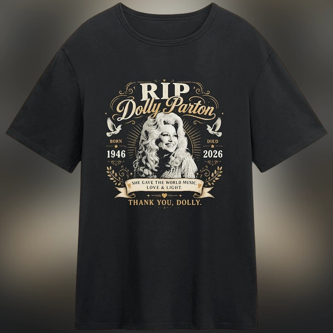 RIP Dolly Parton Memorial Tee, Country Music Legend Tribute Shirt 1946 2026 for Fans