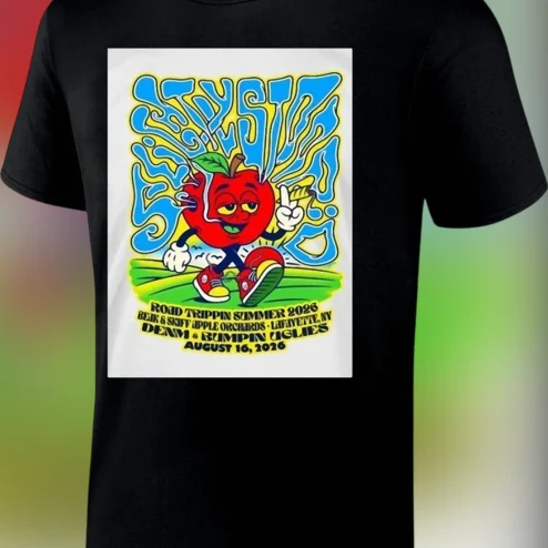 Road Trippin Summer Tour 2026 Beak Skiff Concert Tee, Psychedelic Apple Music Souvenir Shirt