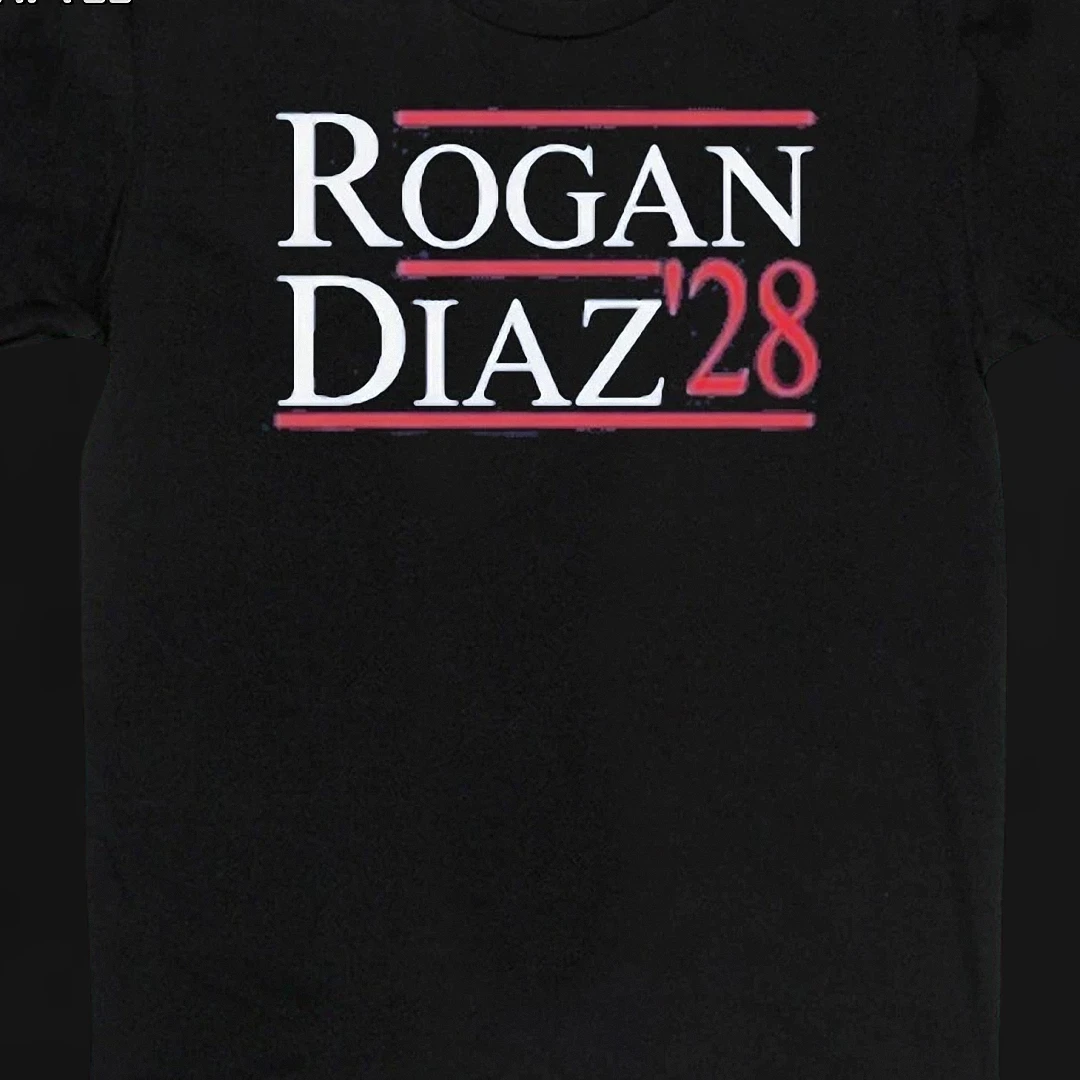 Rogan Diaz '28 Campaign Tee, Funny 2028 Election Meme Graphic T-Shirt, Gift for Podcast and MMA Fans