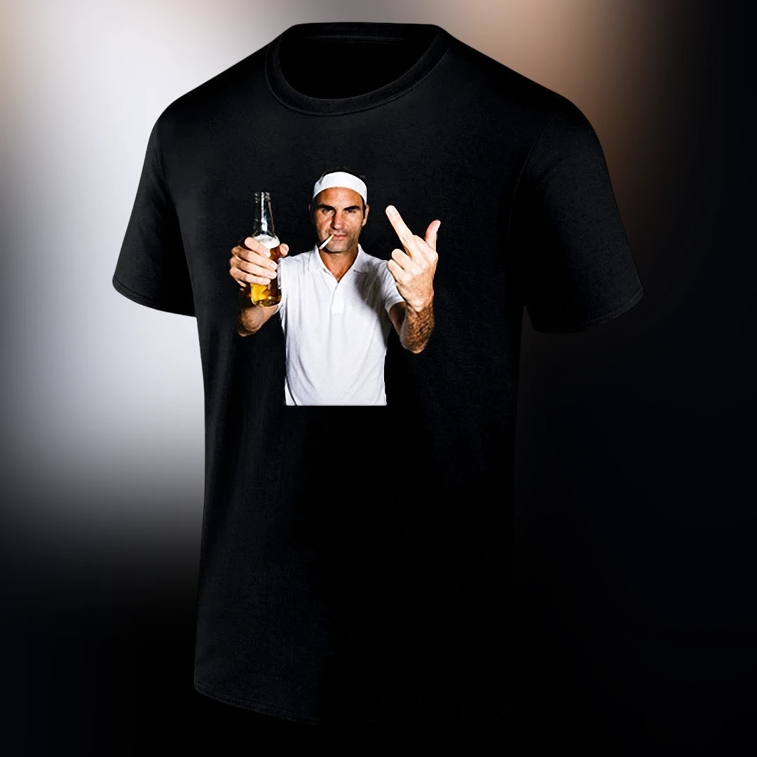 Roger Federer Tee Funny Meme Tennis Legend Fan Shirt, Edgy Graphic Sports Gift