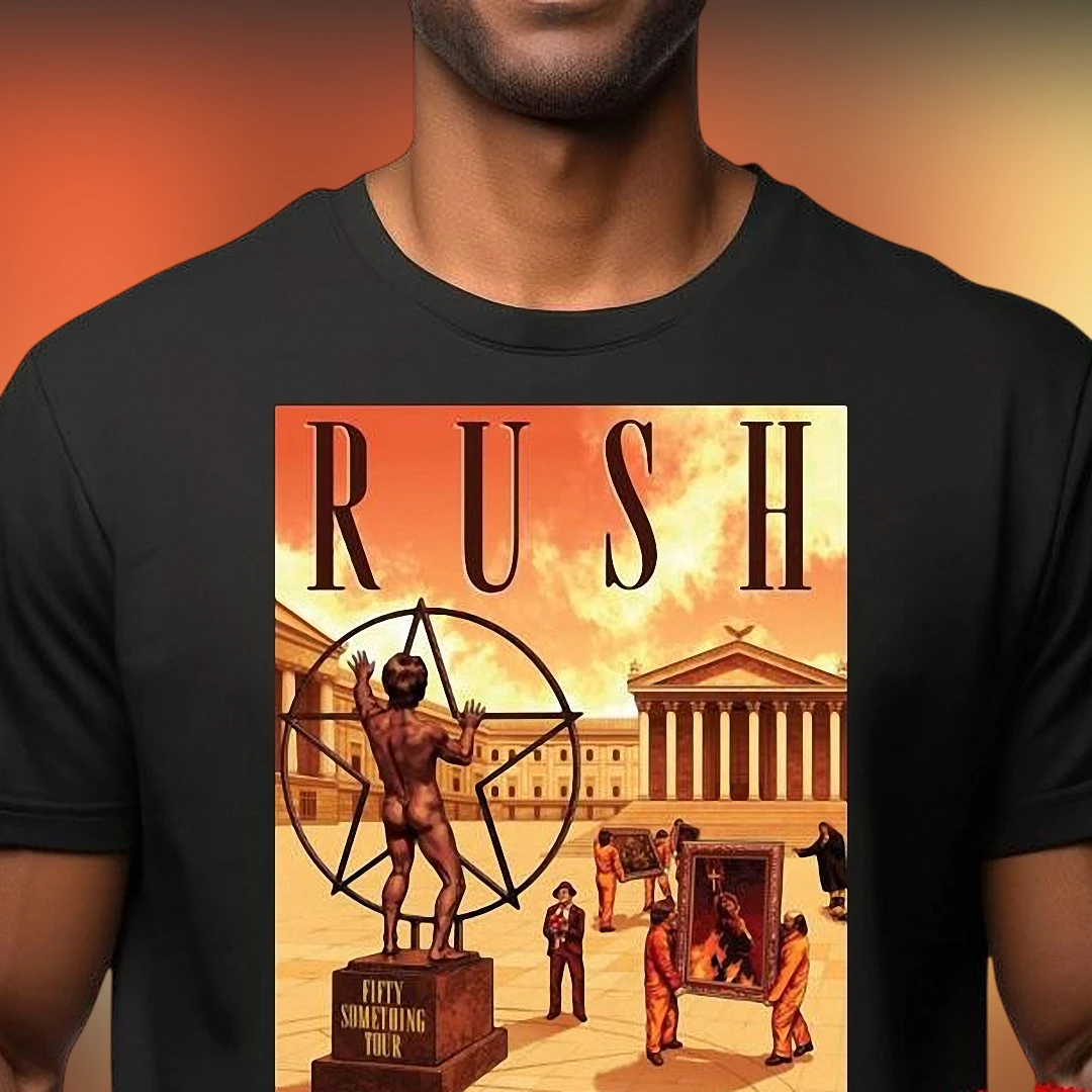 Rush Band Tour Graphic Tee, Classic Progressive Rock Album Shirt for Music Fans