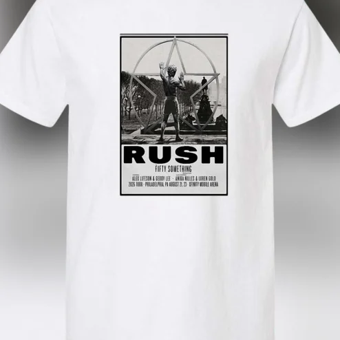 Rush Fifty Something Tour Philadelphia PA August 2026 Concert Tee, Alex Lifeson Geddy Lee Rock Fan Shirt