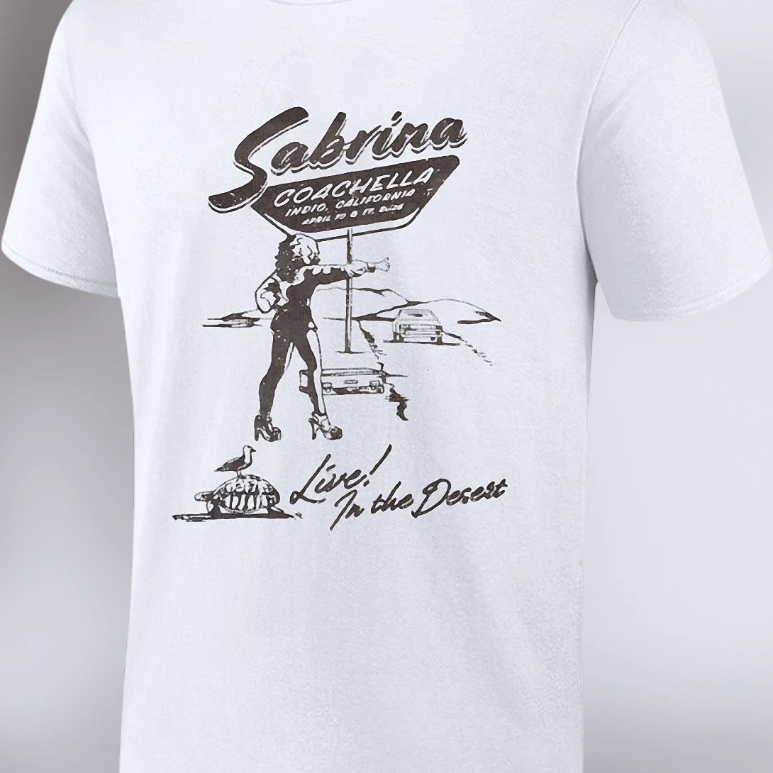 Sabrina Carpenter Coachella Live In The Desert Tee, Vintage Indio California Concert Graphic Shirt