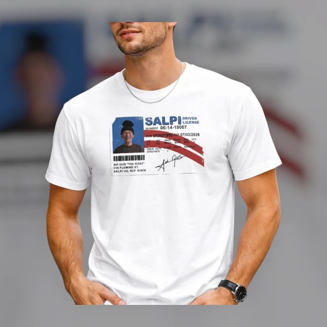 Salpi Driver License Parody Tee Funny Fake ID Meme Novelty Gift