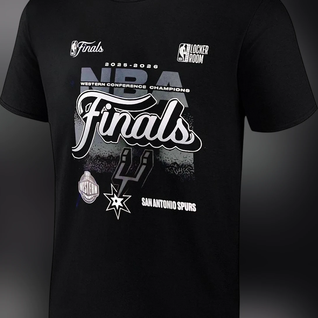 San Antonio Spurs 2026 Western Conference Champions Tee NBA Finals Locker Room Celebration Shirt