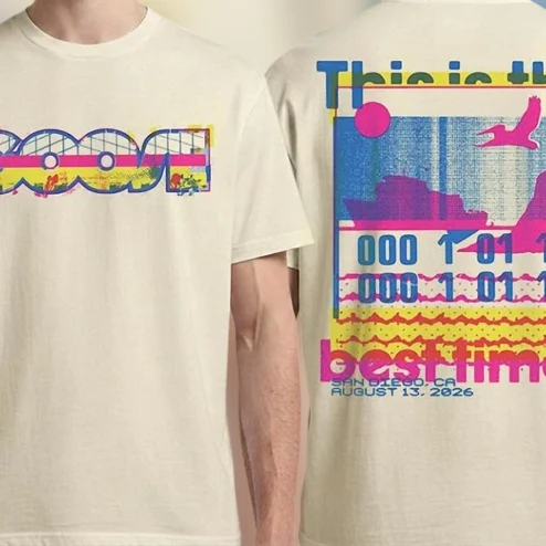 San Diego CA August 13 2026 Retro Coast Graphic Tee, Vintage 80s Aesthetic Souvenir Shirt